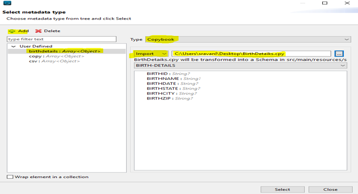 Steps to Convert a Flat File into JSON / CSV / XML